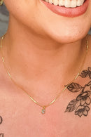 Choker Com Ponto De Luz Banhado Em Ouro 18k Cor:dourado