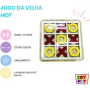 Brinquedo Pedagogico Madeira Jogo Da Velha 22x22cm
