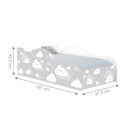 Cama Mobili Solteiro Nuvem Cinza