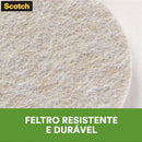 Anti-impacto E Segurança Feltro Adesivo Marrom P Quadrado 2,5cm – Blister Com 12 Unidades