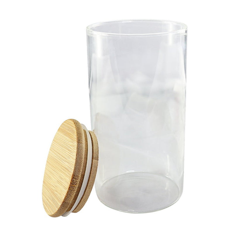 Pote para Mantimentos com Tampa de Bambu 600ML