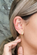 Piercing Fake Banhado Em Ouro 18k Cor:dourado