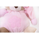 Pelúcia Urso Nino Rosa Bebê Com Pijama Bordado 22cm