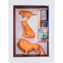Boneco E Personagem Leao E Tigre C/canetinha Lavav