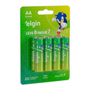 Pilha Alcalina Aa Elgin Pacote Promocional Pague 7 Leve 8