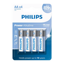 PILHA ALCALINA PHILIPS AA COM 4 UNIDADES