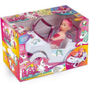 Carrinho Unicórnio Mágico Buggy Com Boneca E Adesivos