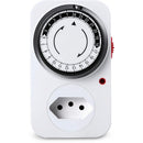 Timer Temporizador Analógico 10a 2p+t Com Aterramento
