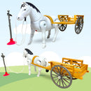 Cavalinho Brinquedo Com Carroça Anda Animal Cavalo Infantil