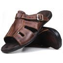 Chinelo Masculino De Couro Havana - 10C0900LTHAV