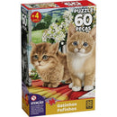 Quebra-cabeça Cartonado Gatinhos Fofinhos 60 Peças