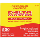 Giz Escolar Cores Master Plastificado Caixa Com 500 Unidades
