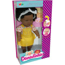 Boneca Danadinha Negra 33cm
