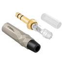 Conector P10 Stereo Metal Prata Gold Storm 5 Unidades