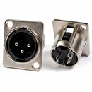 Conector Xlr Macho Painel Metal Storm 10 Unidades