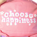 Bolsa Mochila Feminina Escolar Choose Happiness - Sortida
