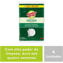 Esponja Para Limpeza Scotch-brite Cozinha - Verde/amarelo - Bloco Com 4