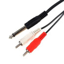 Cabo P10 Mono Para 2 Rca Macho 1,8m Storm 10 Un