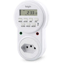 Timer Temporizador Digital 10a 2p+t Com Programação Automática