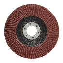 DISCO DE LIXA FLAP WESTERN PARA METAL, AÇO E MADEIRA 15 MM 4.1/2" GRÃO 40 - PC / 10