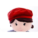 Boneca De Pelúcia Maite Com Boina Vermelha 35cm