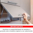 Par De Pistão Mola A Gás P/ Porta Móveis Armários 784n/80kgf - UN / 2