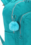 Mochila De Costas Escolar Verde Up4you Com Chaveiro Pompom