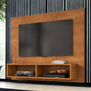 Painel Para Tv Preto Com Nicho Suspenso Nature
