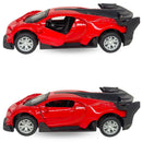 Carrinho De Ferro Miniatura Bugatti Carro Metal Abre Portas