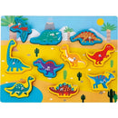 Brinquedo Educativo Encaixe 3x1 Pescaria Dinos