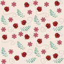 Papel De Parede Infantil Joaninha E Flores