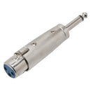 Adaptador Xlr Fêmea  P10 Mono Metal Storm 05 Unidades
