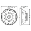 Alto-falante 18 Pol 800w Rms 8 Ohms 18lf1610b8 Atk