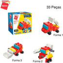 Brinquedo Para Montar Set Bombeiro E Polícia 3 Em 1 Sortido (display Com 10)