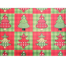 Kit 4 Jogos Americanos Retalho árvore De Natal 43cmx34cm - UN / 4