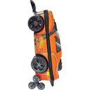 Mochila Infantil Com Rodinha Hotwheels Night Shifter Laranj