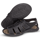 Sandália Papete Masculina De Couro Preto - DCB0980LTPTO