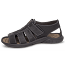Sandália Papete Masculina De Couro Preto - DCB0980LTPTO