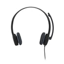 Headset Logitech H151 Preto estéreo analógico 981-000587