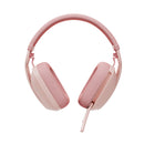 Headset Logitech Zone Vibe 100 sem Fio Rosé - 981-001223