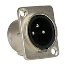 Conector Xlr Painel Cromado Mxt 10 Unidades
