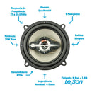 Kit Falante Quadriaxial 5 Pol 140w 4r Cinza Leson