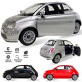 Carrinho Miniatura Fiat 500 Metal Fricção Abre Porta Coleção