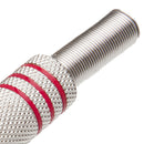 Conector Rca Femea Níquel Vermelho Storm 10 Unidades