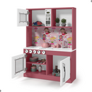 Cozinha Infantil Fogão Branco Rosa