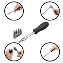 Conjunto Kit Ferramentas Soquete 1/4 46pçs Reparos
