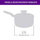 Panela Rochedo Robusta Grafite 20cm - CXM / 4