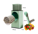 Cortador De Legumes Multifuncional 3 Em 1 Manivela Inox