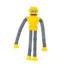 Robo Pop It Tubo Luz Led Estica Puxa Gruda Boneco Amarelo