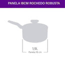 Panela Rochedo Robusta Grafite 18cm - CXM / 4